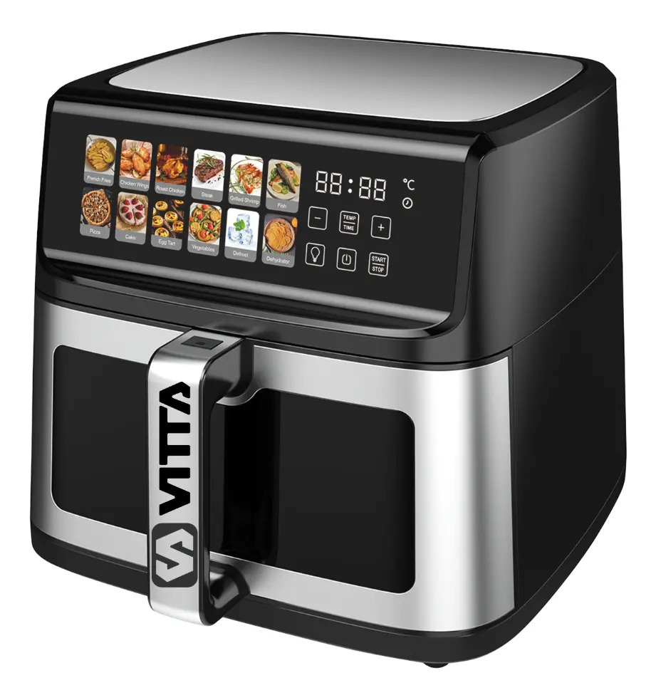 Freidora De Aire Sin Aceite Vitta Digital 11 Litros 2200w Acero Inoxidable