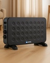 Convector Calefactor Eléctrico Vitta 2000w Termostato 3 Vel Negro