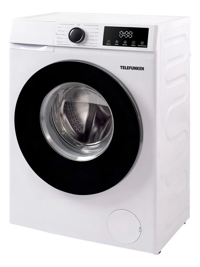 Lavarropas Telefunken Inverter Tfk-wmcfwt 6kg 11 Programas Pantalla Digital Color Blanco