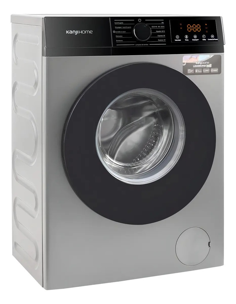 Lavarropa Kanji Home 6kg Inverter Kjh-wmcfsl Gris 1200rpm