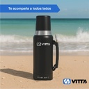Termo Eléctrico Vitta 1 Litro 2 En 1 Mate Y Bombilla