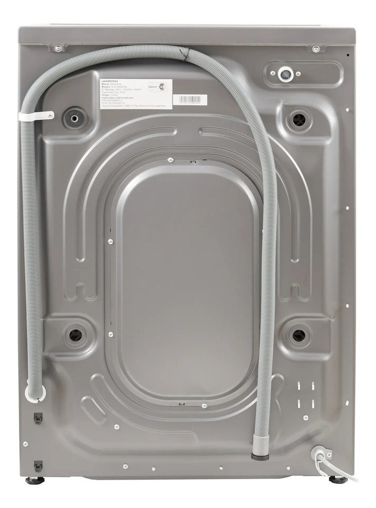 Lavarropa Kanji Home 8kg Inverter Kjh-wmcfsl Gris 1200rpm