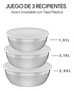 Juego De Tapper X3 Tramontina Freezinox De Acero Inox Color Acero Inoxidable