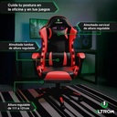 Silla Gamer Luz Rgb Ultrom Respaldo Reclinable Ergonomica