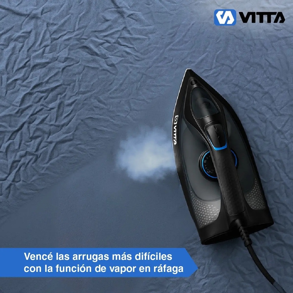 Plancha A Vapor Vitta Vertical 2200w Vit-pl2400 Negro Negro