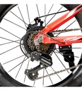 Bicicleta Mountain Bike R20'' 21 Vel. C/ Cambios Shimano Color Rojo Tamaño Del Cuadro Único