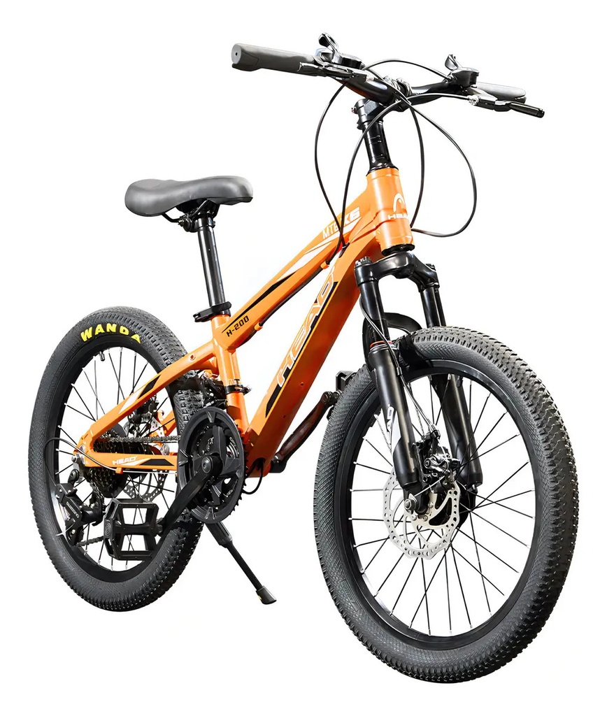 Bicicleta Mountain Bike R20'' 21 Vel. C/ Cambios Shimano Color Naranja Tamaño Del Cuadro Único