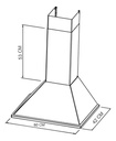 Campana Conica De Cocina Sin Salida 3vel Vitta 60cm Acero Acero Inoxidable