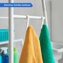 Mueble Organizador De Baño Vitta Inodoro 3 Estantes Bastidor Blanco