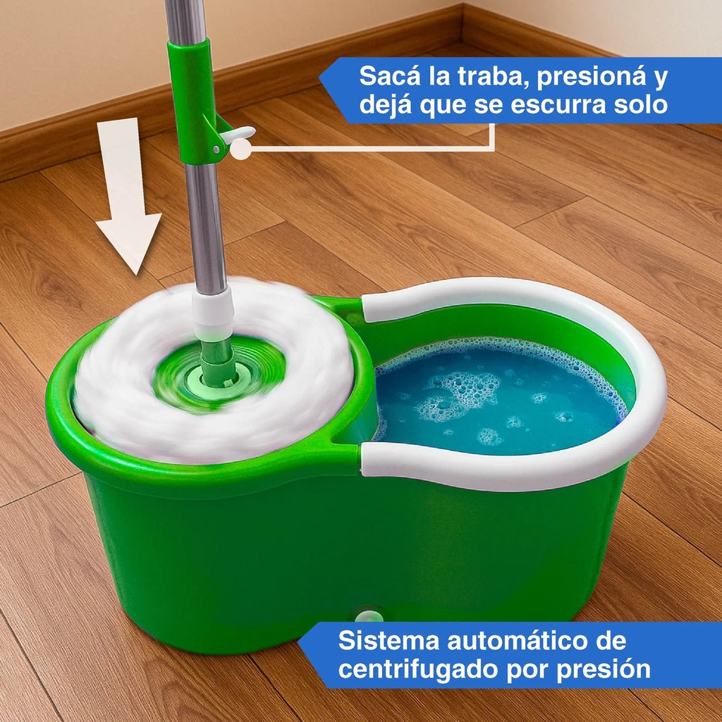 Balde Mopa Asana Trapeador Con Balde Centrifugador Grande