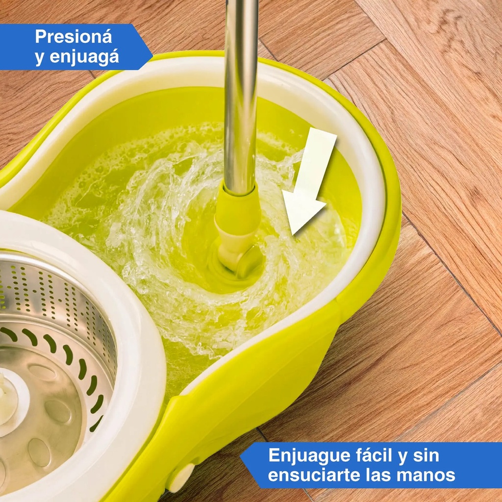 Balde Mopa Asana Trapeador Con Balde Centrifugador Grande