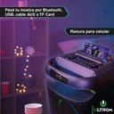 Torre De Sonido Parlante Ultrom Cancun 12000w Bluetooth Negro