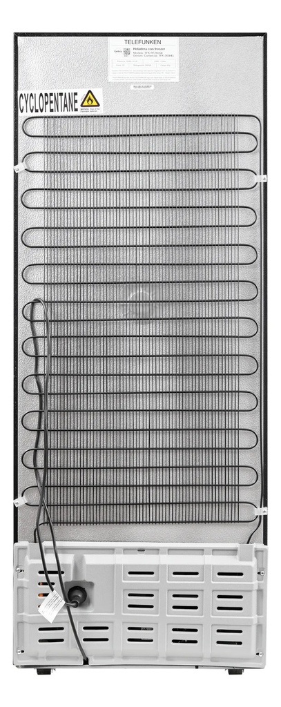 Heladera Telefunken One Door C/dispenser 260l-tkfhel Silver