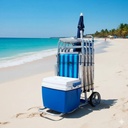 Mor 2499 Carrito De Playa Con Extensión Para Conservadora Color Azul