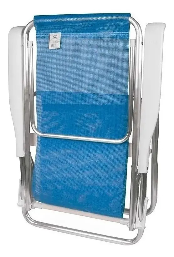Mor Reposera Sillón 8 Posiciones Aluminio Color Azul