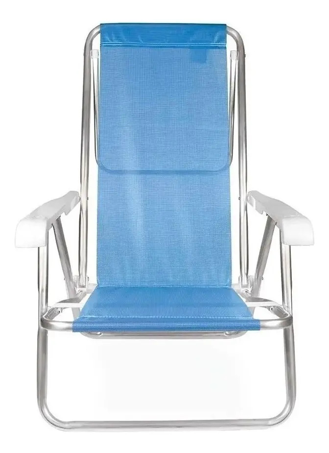 Mor Reposera Sillón 8 Posiciones Aluminio Color Azul
