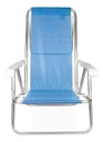 Mor Reposera Sillón 8 Posiciones Aluminio Color Azul
