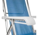 Mor Reposera Sillón 8 Posiciones Aluminio Color Azul