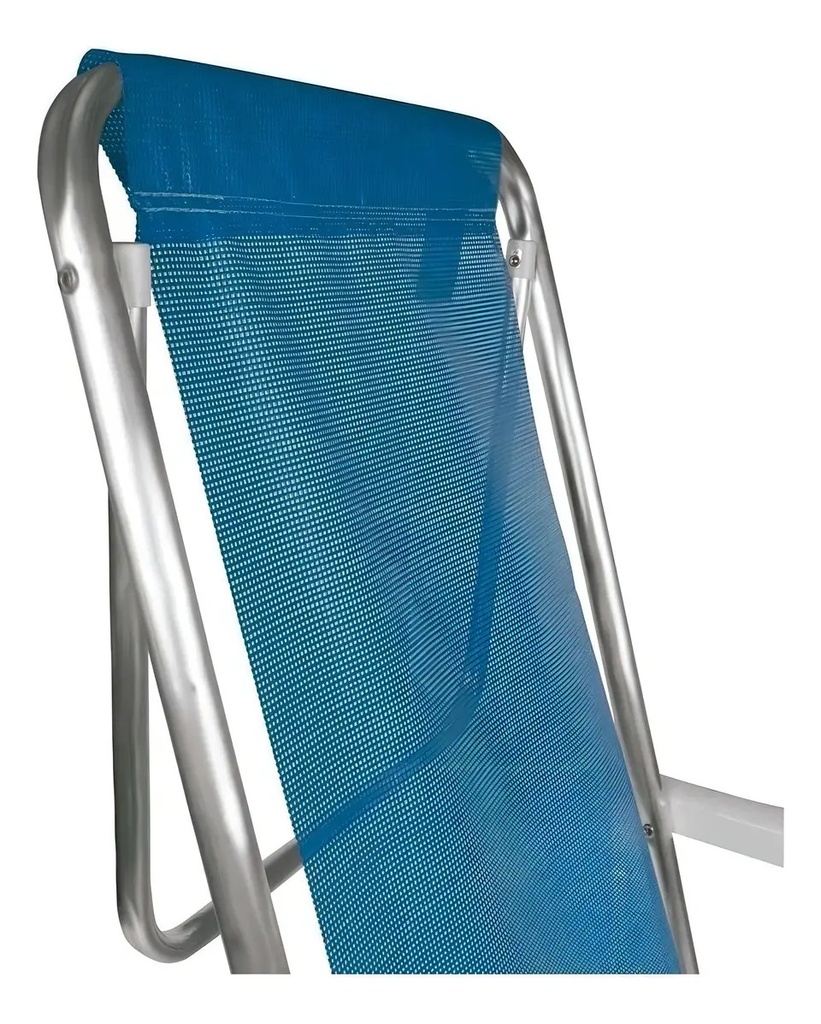 Mor Reposera Sillón 8 Posiciones Aluminio Color Azul