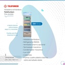 Heladera Exhibidora Telefunken De 330 L Con Puerta De Vidrio Y Ruedas Plateado