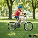 Bicicleta Infantil Corvo Rodado 16 Rueditas Acero Blanco 16  