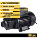 Bomba Periferica Konan 1/2hp Altura 28mts Caudal 28 L/min Negro 50 Hz Monofásica