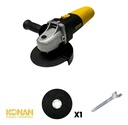 Amoladora Angular Konan 115mm 720w Corte Y Desbaste Eléctrica Amarillo Y Negro 50