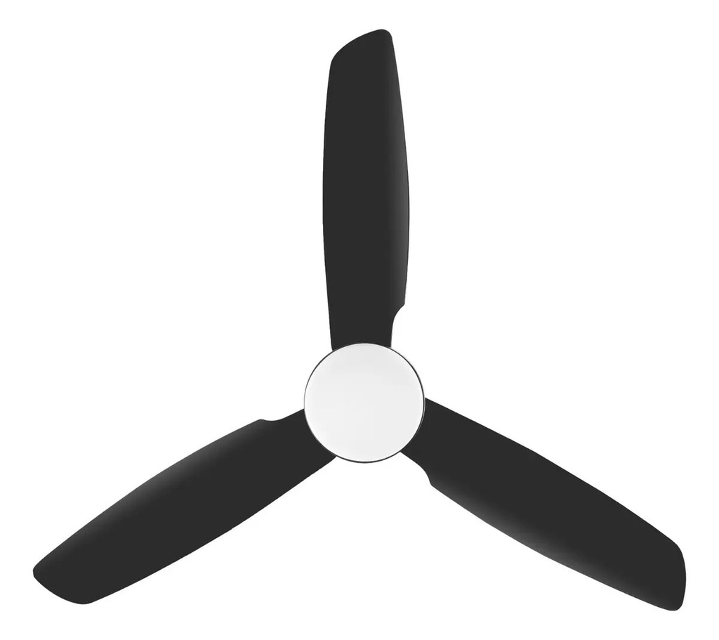 Ventilador De Techo Kanjihome Black 3 Aspas Fijas Kjh-cfwb001bk 1.32 M Negro