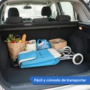 Changuito De Compras Reforzado 35 L Plegable Mercado Y Hogar Celeste