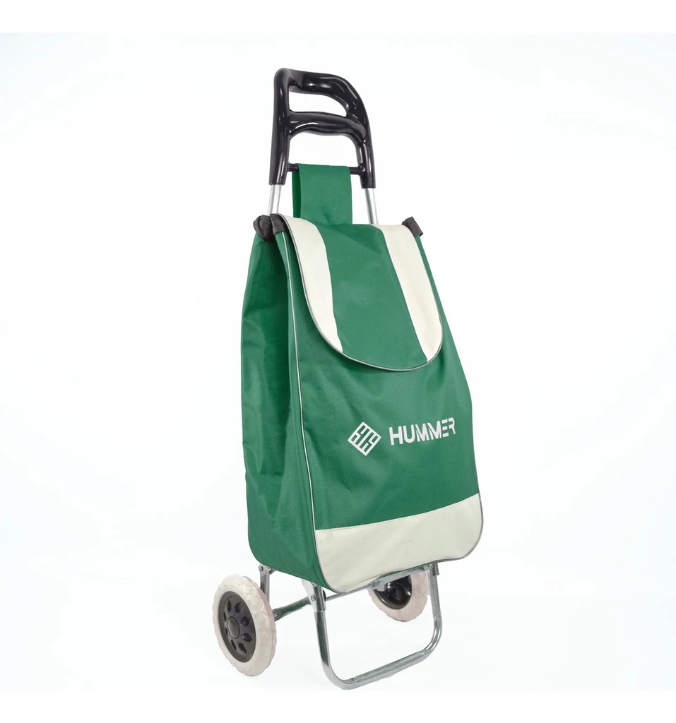 Changuito De Compras Reforzado 35 L Plegable Mercado Y Hogar Verde