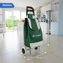 Changuito De Compras Reforzado 35 L Plegable Mercado Y Hogar Verde