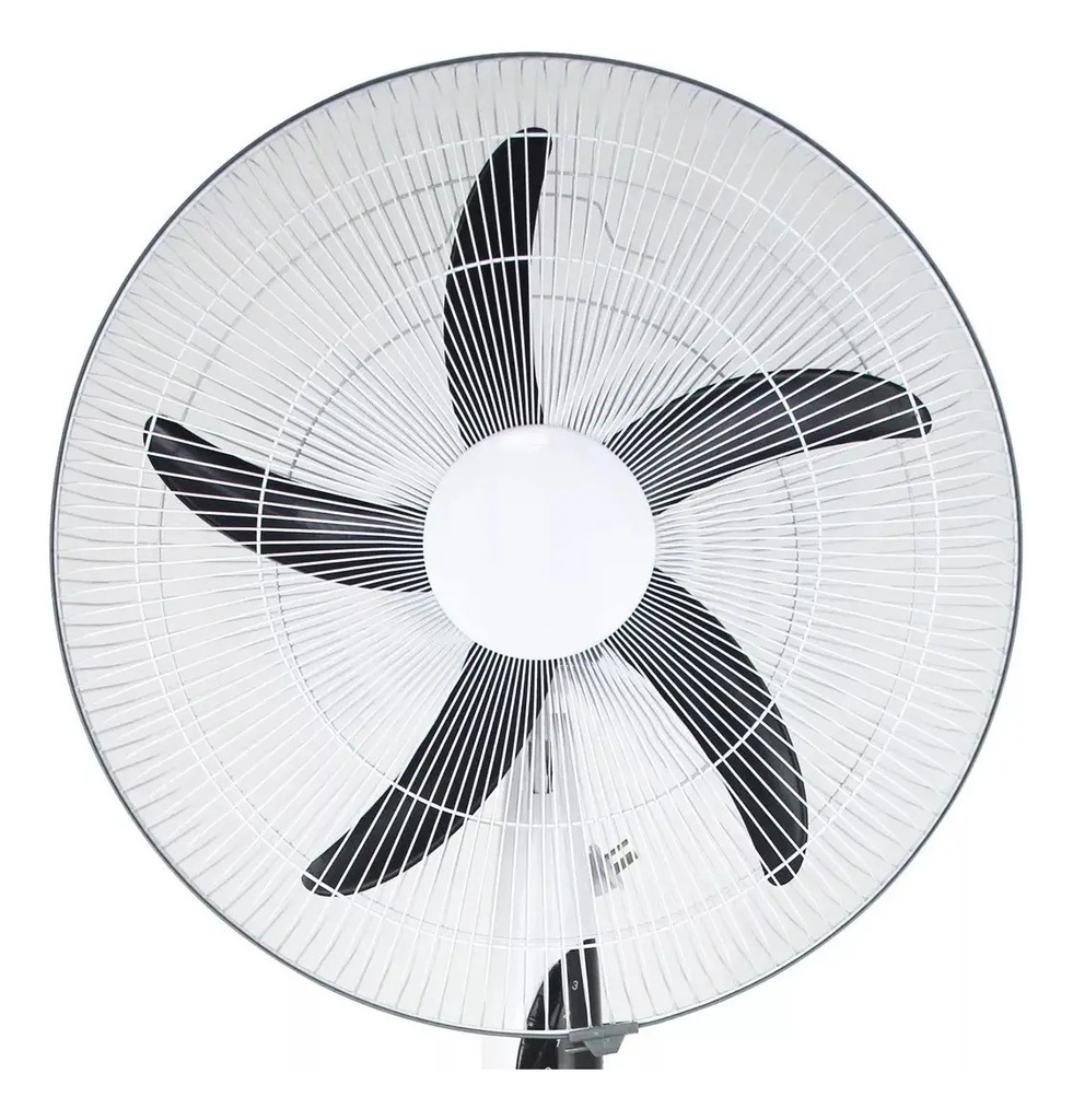 Ventilador De Pie Kanjihome Kjh-fh1212 De 20 Pulgadas 95w Color De La Estructura Blanco 50.8 Cm Negro Plástico 5