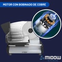 Cortadora Fiambres Y Alimentos Familiar Midow Corte 1-15mm Gris