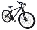 Bicicleta Mountain Bike Kanji R29 7 Velocidades Freno A Disc Negro Con Blanco 18  