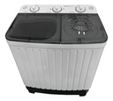 Lavasecarropas Semiautomático Kanji Twin Lava & Seca 5kg Con Bomba De Extracción Xpb55-655sp Blanco