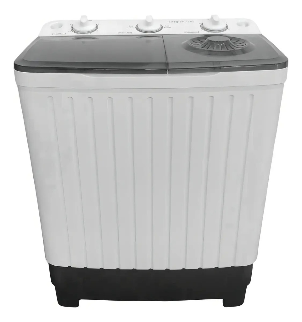 Lavasecarropas Semiautomático Kanji Twin Lava & Seca 5kg Con Bomba De Extracción Xpb55-655sp Blanco