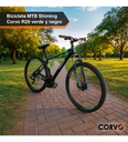 Bicicleta Mountain Bike Corvo R29 Aluminio Suspensión 21v Negro/verde 29