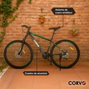 Bicicleta Mountain Bike Corvo R29 Aluminio Suspensión 21v Negro/verde 29