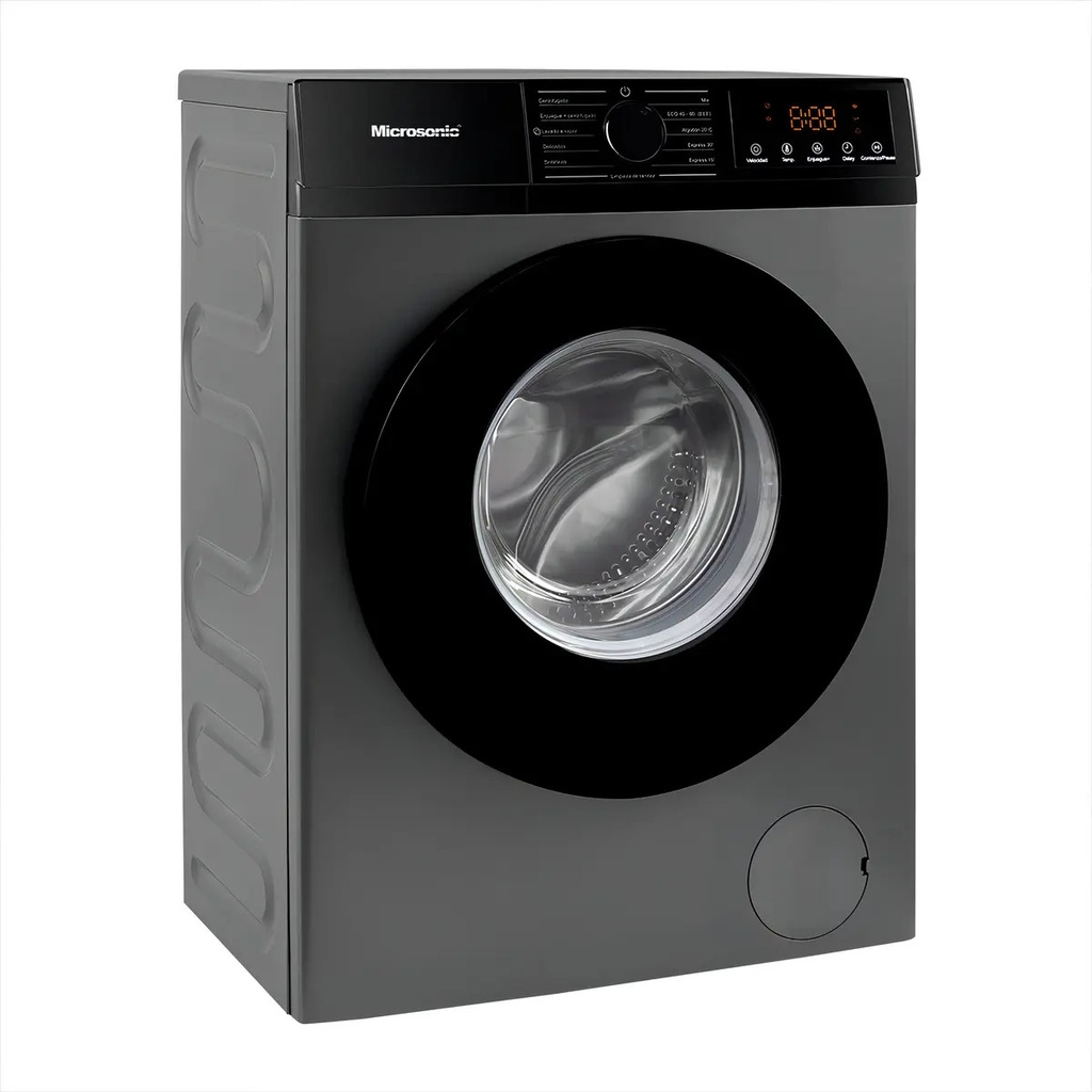 Lavarropas Inverter Automático Microsonic 6kg Frontal Gris Color Gris Grafito