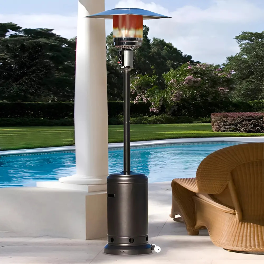 Calefactor Estufa Patio Daewoo Daczgb-a 14kw Reflector Csi Color Negro