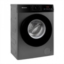 Lavarropas Automático Microsonic 8kg Inverter Frontal Gris Blanco