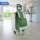 Changuito De Compras Reforzado 35 L Plegable Mercado Y Hogar Verde Oscuro