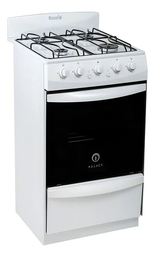 Cocina Escorial Palace Cristal Gas Envasado 51cm Blanco