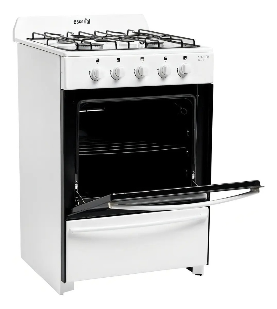 Cocina A Gas Escorial Master Classic S2 56cm Blanca Blanco