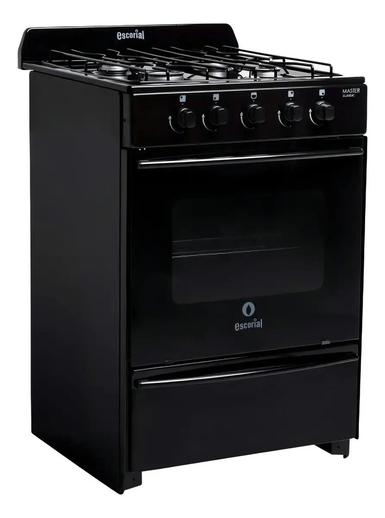 Cocina Escorial Master Classic Gas Envasado 56cm Color Negro