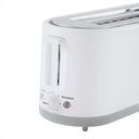 Tostadora Eléctrica Microsonic 4 Panes Rebanadas 7 Niveles Color Blanco