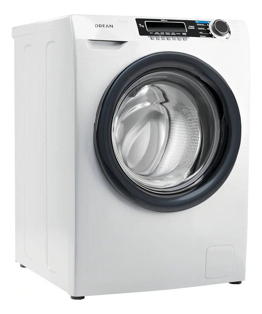 Lavarropas Drean Carga Frontal 7kg Blanco Lfdr0710sb0 Blanco