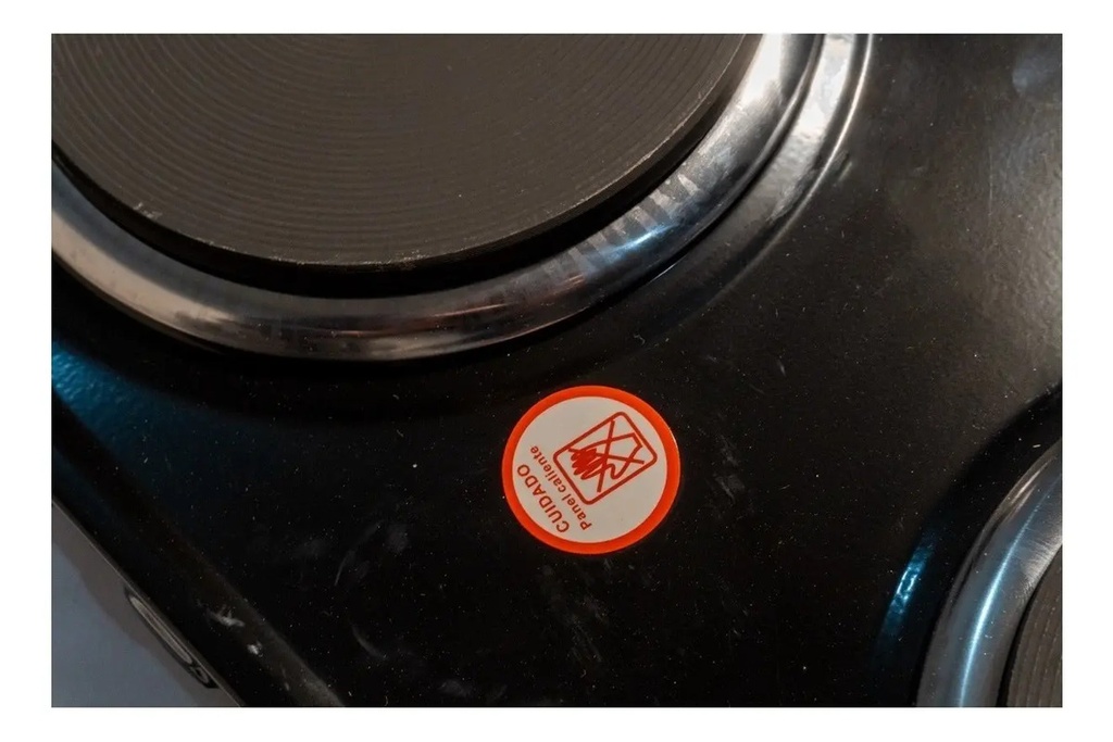Anafe Eléctrico - Kanji Kjh-hp2200std Color Negro - 2 Hornallas