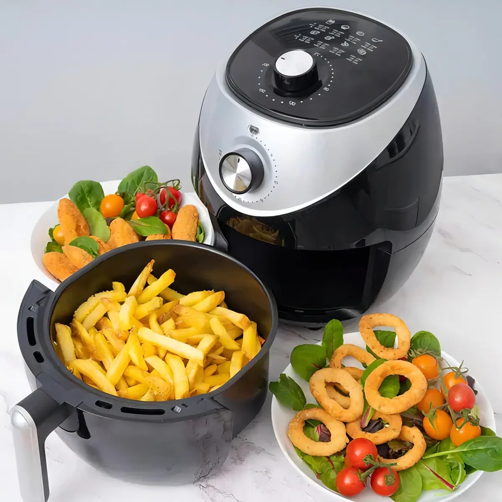 Freidora De Aire 3.5l Westinghouse Wkaf405 Sin Aceite 1400w Antidesllizante Control De Temperatura Color Negro