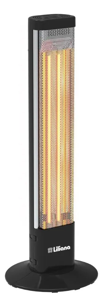 Calefactor Infrarojo Cv027 Liliana 600-1200w Color Negro